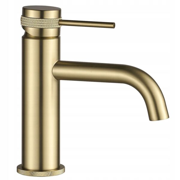 Robinet de lavabo Rea Lungo Grip  Brush  Gold low – Image 3