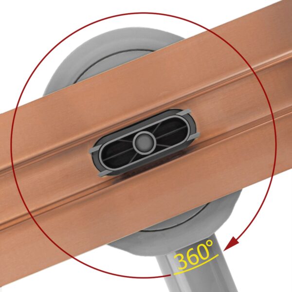 Drain linéaire REA Neox Slim pro Brushed Copper 60 – Image 6
