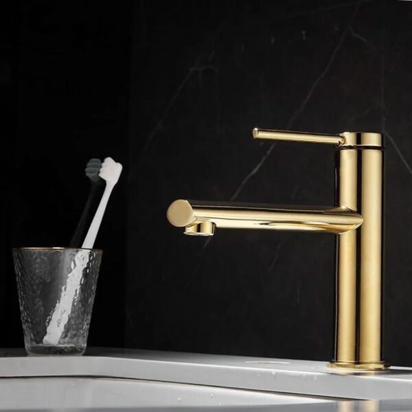 Robinet de lavabo REA OVAL GOLD low – Image 4