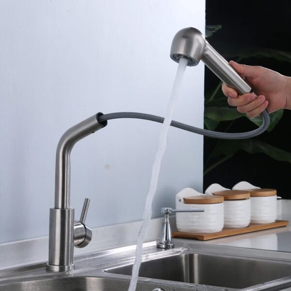 Robinet de cuisine REA Troy Brush Steel – Image 2