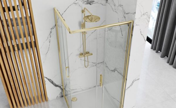 Cabine de douche Rea Punto 80x100 Gold – Image 6