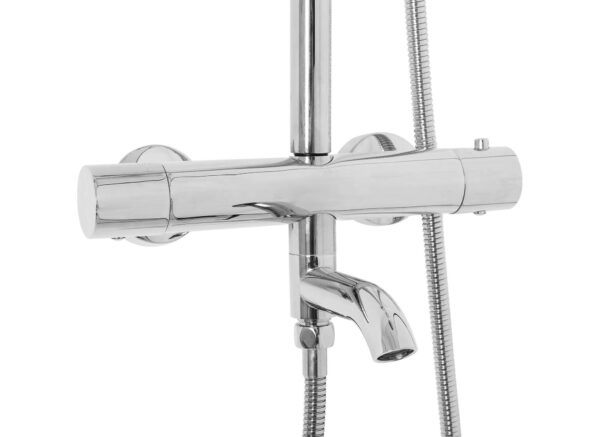 Kit de douche avec thermostat Lungo chrome – Image 7