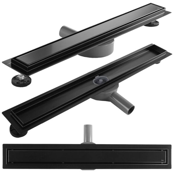 Caniveau de douche REA Neox pro black 80