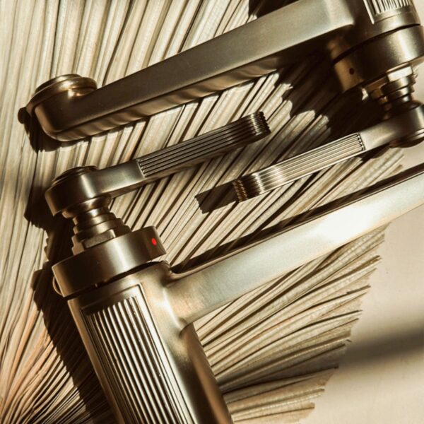 Robinet de lavabo Rea Monaco Gold Brush Low – Image 9
