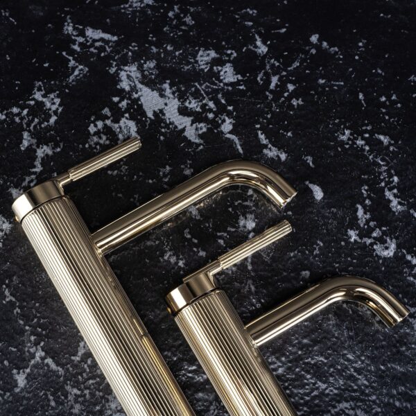 Robinet de lavabo Rea Argon Gold Low – Image 2