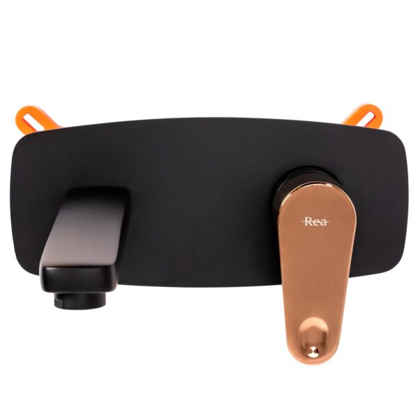 Robinet de lavabo encastré Rea MILD BLACK ROSE GOLD + BOX – Image 2