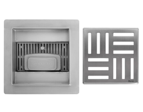 Drain linéaire REA CROSS Nickel Brush 12x12 – Image 4