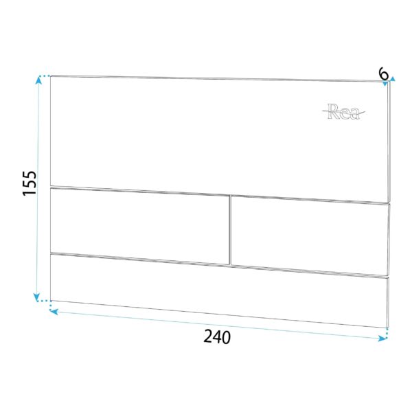 Bâti support wc K011A-Q REA T White Glass – Image 9