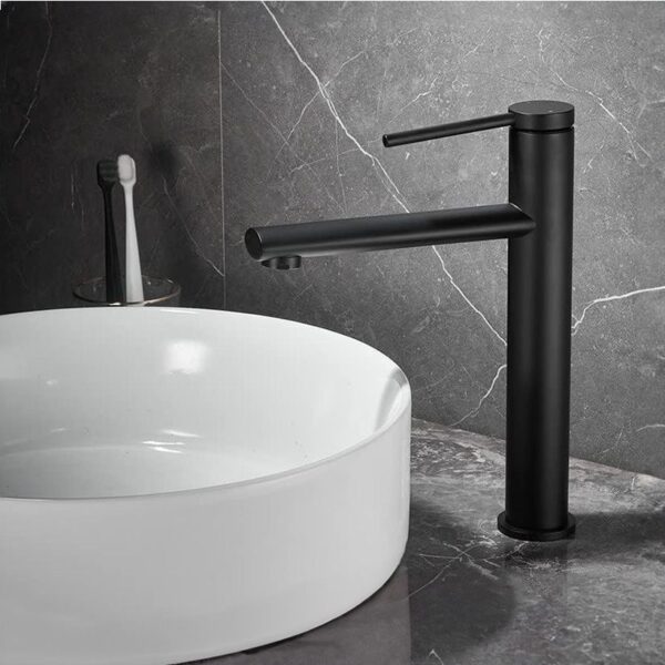 Robinet de lavabo Rea Oval Black High – Image 2