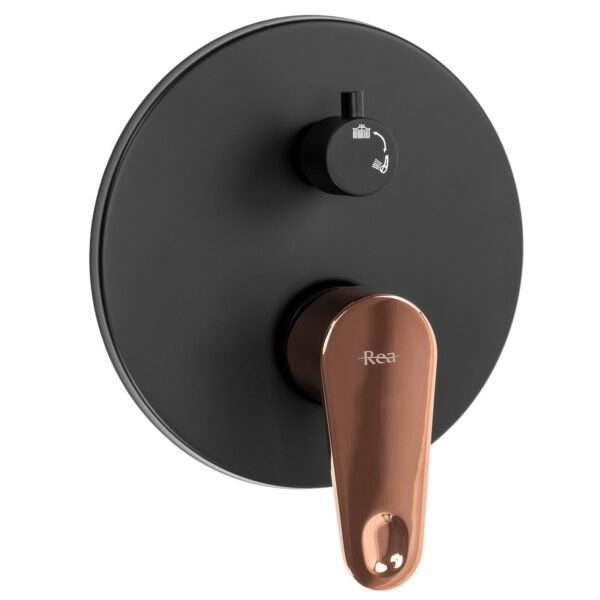Kit de douche encastré REA MILD BLACK ROSE GOLD + BOX – Image 2