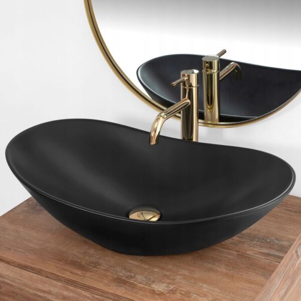 Vasque à poser Rea Royal 60 Black Mat – Image 4
