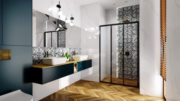 Porte de douche Rea Alex Black 90 – Image 5