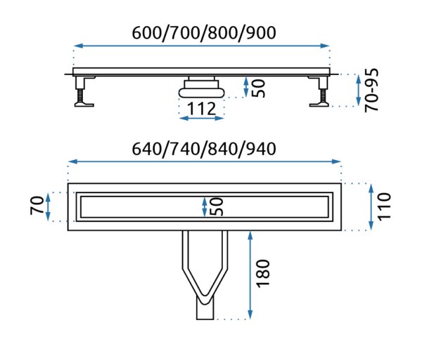 Drain linéaire REA Neox Superflow Black 60 – Image 9