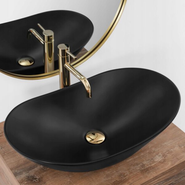 Vasque à poser Rea Royal 60 Black Mat – Image 2