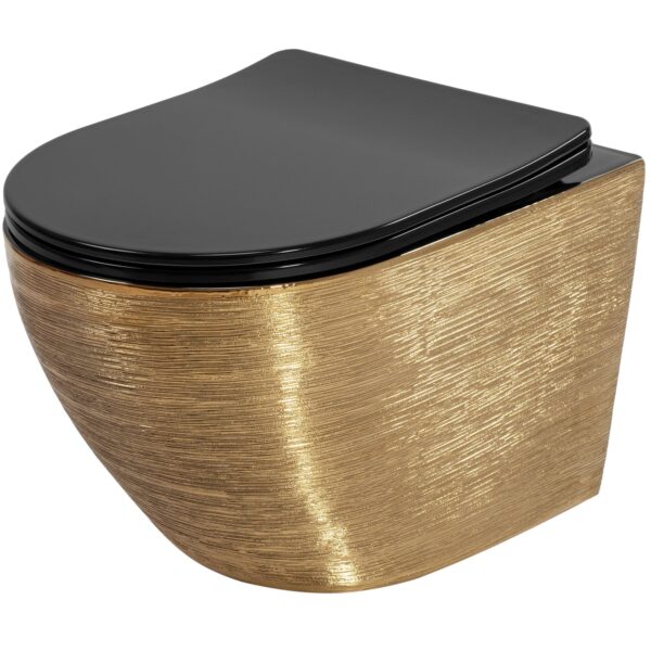 Cuvette WC Carlo Flat Brush Gold