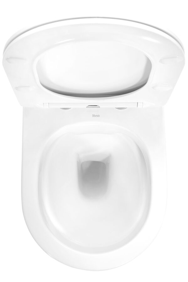 Cuvette WC Carlo white Mini Flat Gold Edge – Image 3