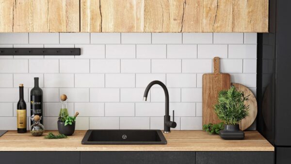Évier granit Nels black dots – Image 3