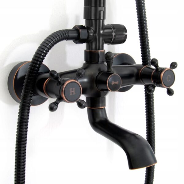 Kit de douche Rea Retro Old Black – Image 2