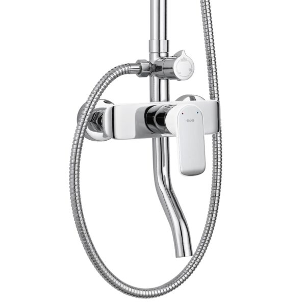 Kit de douche REA BLOOM WHITE CHROME – Image 3