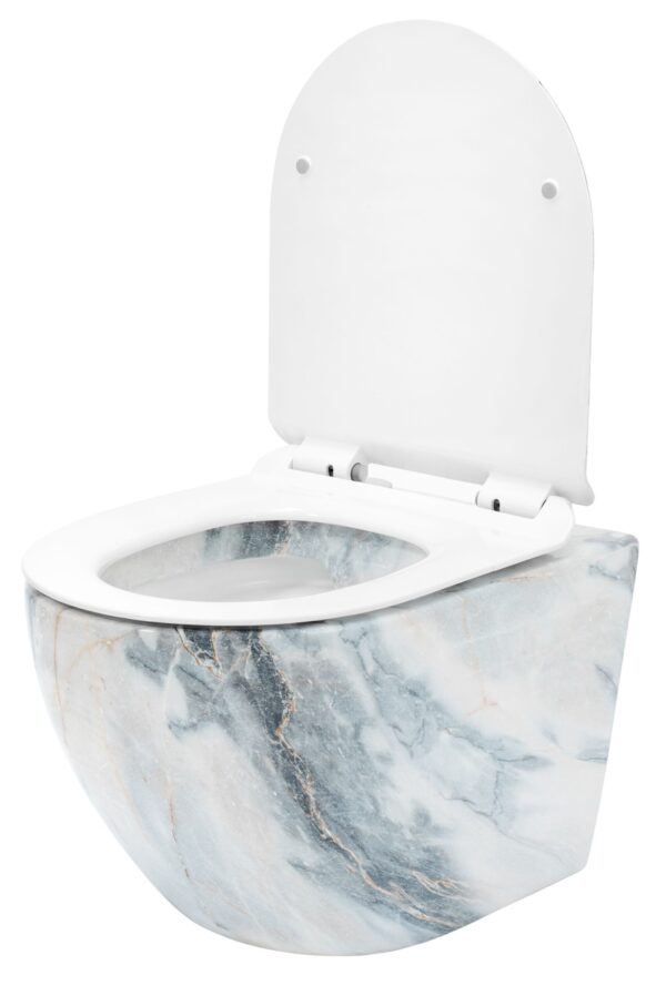 Cuvette WC suspendue Rea Carlos Slim Granit Shiny N – Image 4