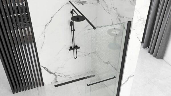 Paroi de douche Rea Cortis Black 100 – Image 2