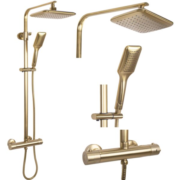 Kit de douche REA Tom brush gold
