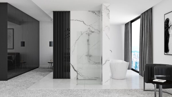 Paroi de douche Rea Aero N 100 Transparent – Image 3