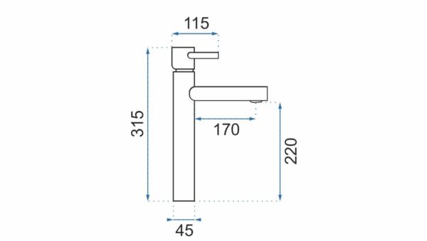 Robinet de lavabo Rea Tess High – Image 4
