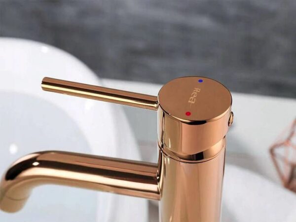 Robinet de lavabo Rea Lungo Rose Gold High – Image 3