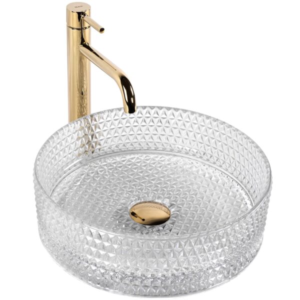Vasque à poser Rea Cristal Transparent – Image 7