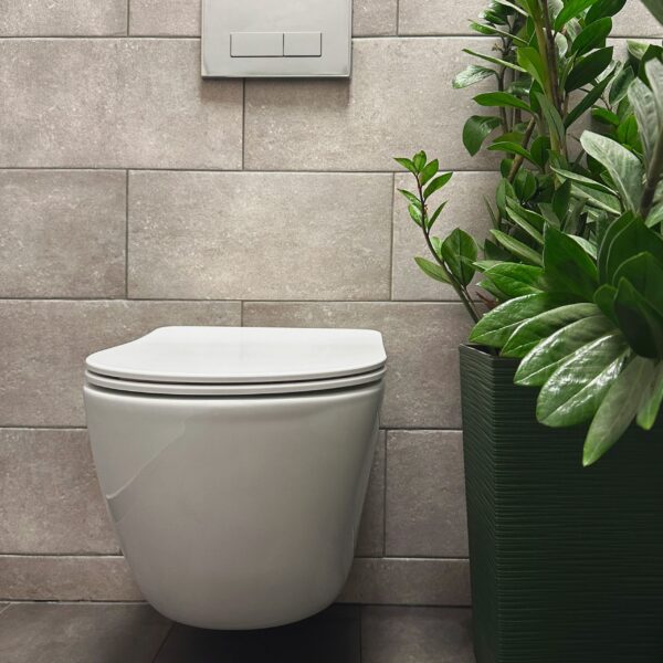 Cuvette WC suspendue Rea Carlo Mini Tornado Rimless Flat N – Image 5