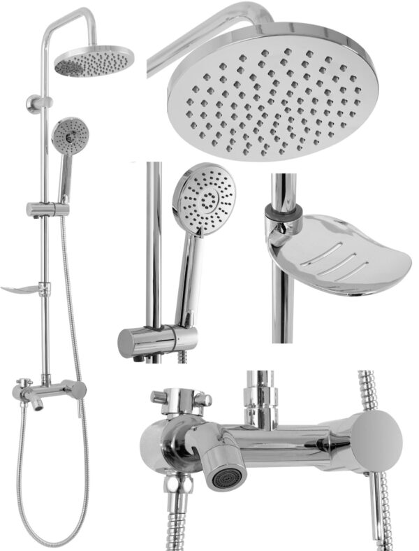 Kit de douche LUIS Chrome