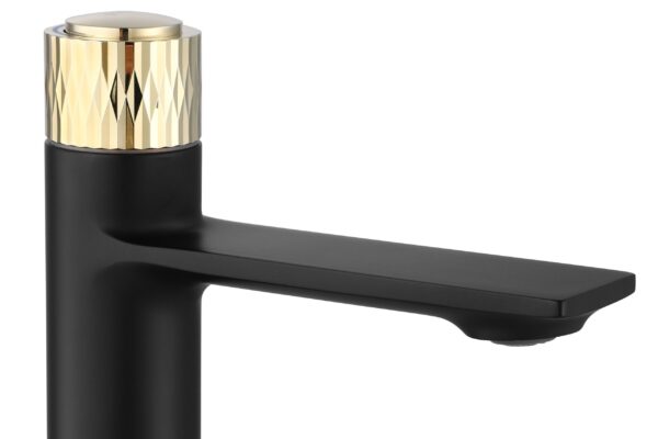 Robinet de lavabo REA Storm Black Gold Low – Image 3