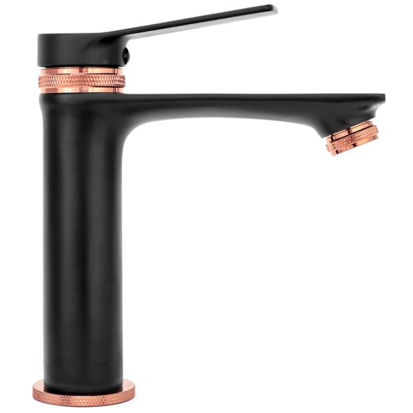 Robinet de lavabo Rea Viral Black Rose Gold Low – Image 2