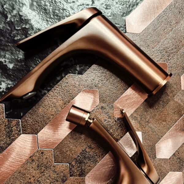 Robinet de salle de bain Rea AVALON Copper Brush High – Image 3