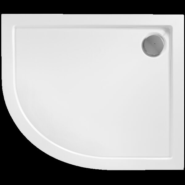 Cabine de douche REA Look Black 80x100 + Receveur de douche Look White – Image 4