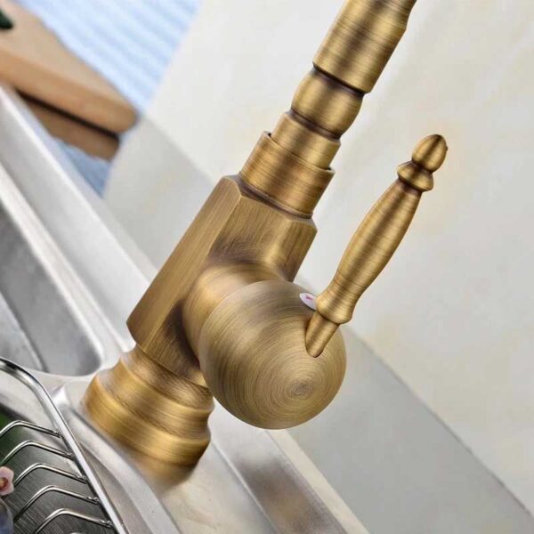 Robinet de lavabo Bona Old Gold High – Image 4