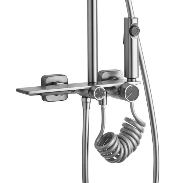 Kit de douche REA HELIX  Nickel Brush INOX – Image 2