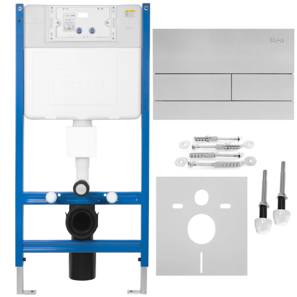 Bâti support wc K011A-Q REA T Brush Steel
