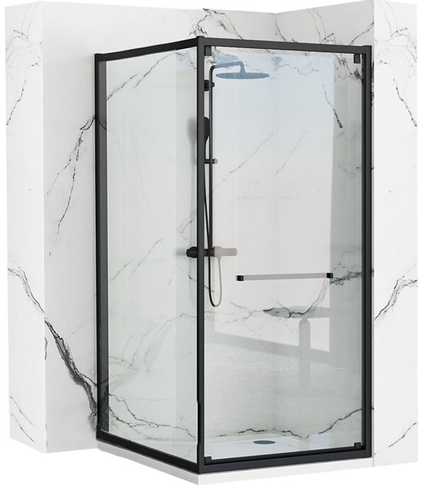 Cabine de douche Rea Space In Black 80x100