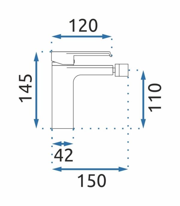 Robinet de bidet Rea Hass Gold – Image 6