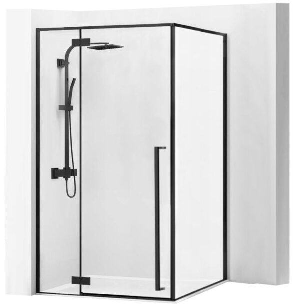 Cabine de douche Fargo 120x90 Black Mat