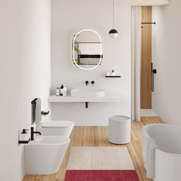 Vasque en conglomérat  IRIS 71 CM White – Image 6