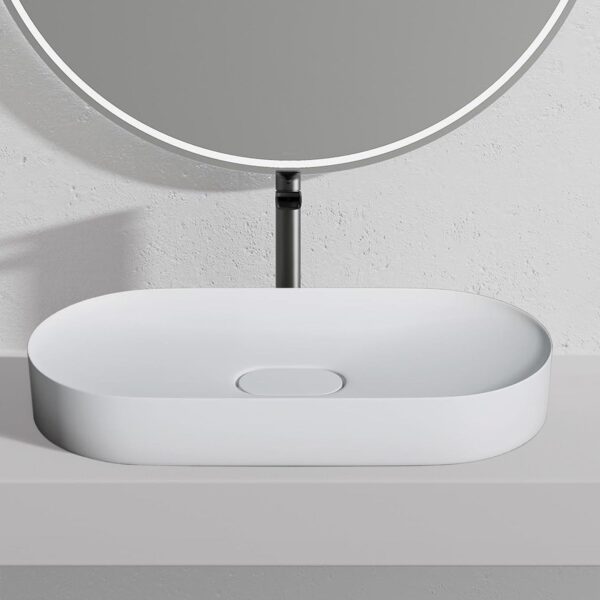 Vasque en conglomérat  IRIS 71 CM White – Image 2