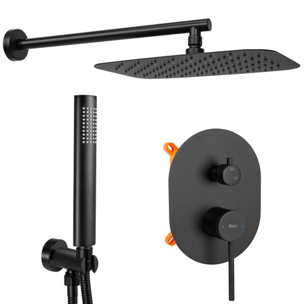 Kit de douche REA OVAL Black BOX