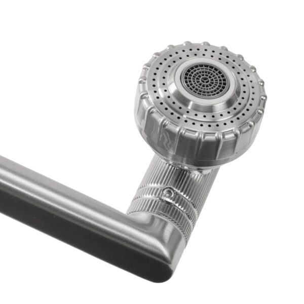 Robinet de salle de bain Rea PACO Nickel Brush INOX High – Image 3