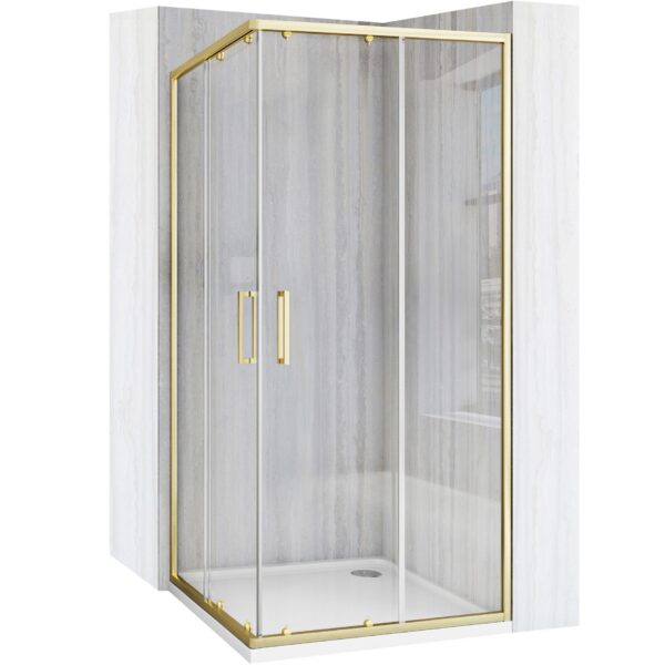 Cabine de douche Rea City 90x90 Gold Brush