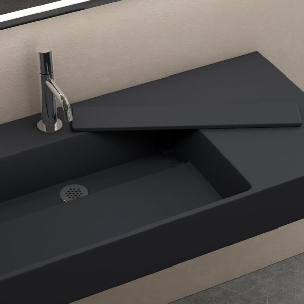 Vasque en conglomérat  Archi 90 CM Grey MATT – Image 5