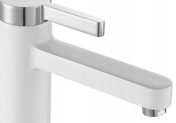 Robinet de lavabo REA Polo White Chrom high – Image 2