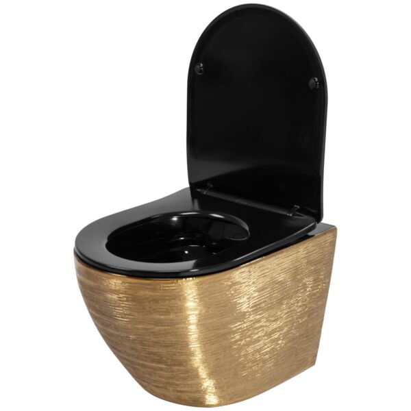 Cuvette WC Carlo Flat Brush Gold – Image 4